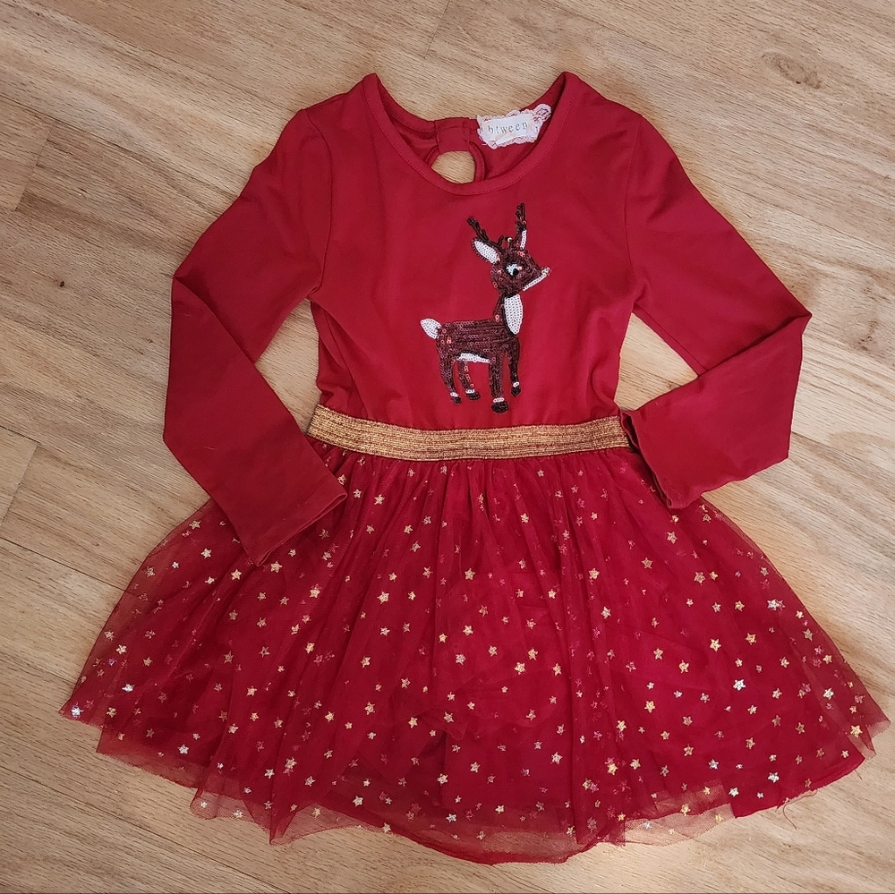 Red Reindeer Kids Costume Dress